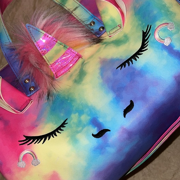 Rainbow Unicorn Weekender Duffel Bag NWOT - Picture 9 of 13